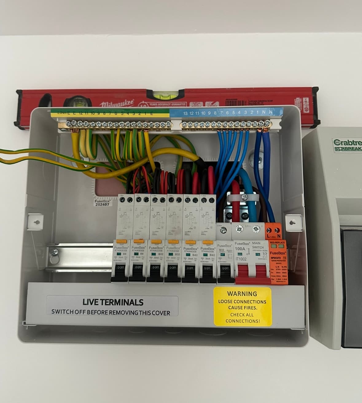 Commercial fit-out electrical work at The Hatch Staple Hill
