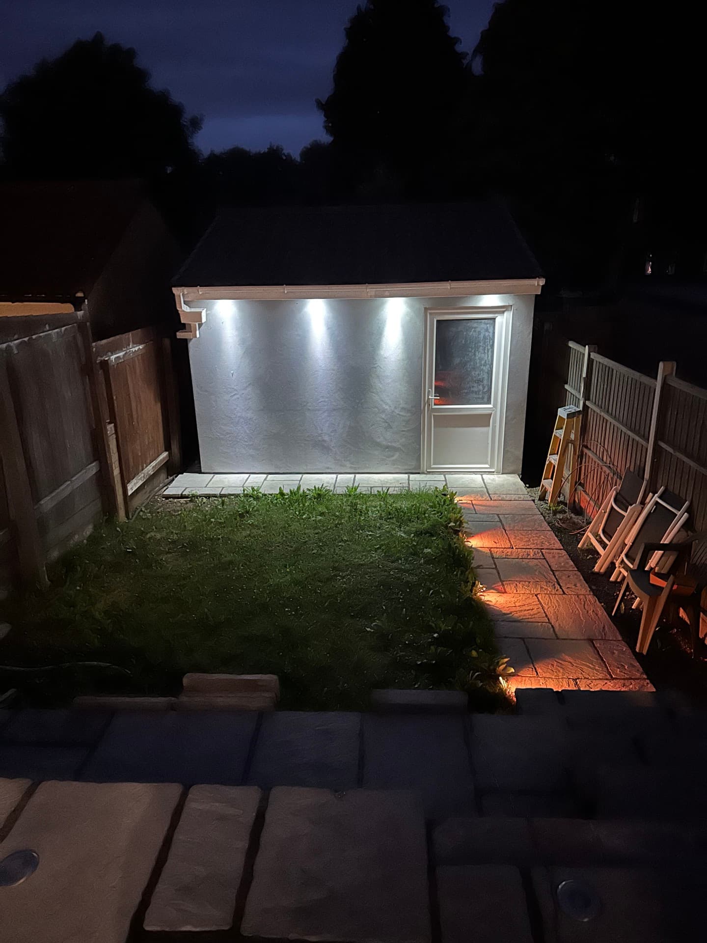Professional recessed and LED lighting installation in residential interior